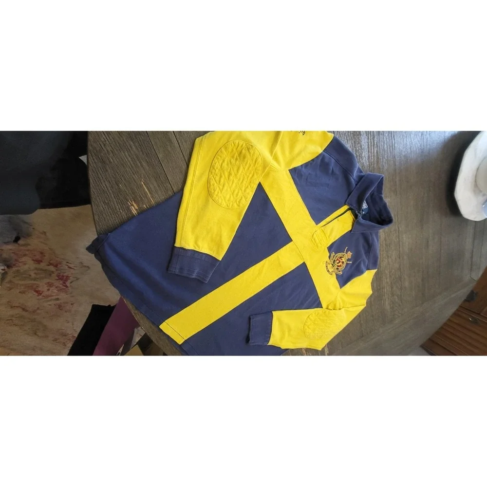 Vtg Rare Polo Ralph Lauren SWEDEN Rugby Long sleeve Shirt Size XL Stampede Pony - Picture 8 of 16